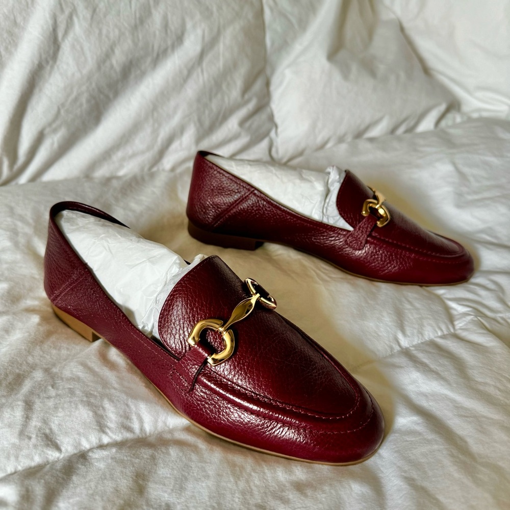 AREZZO ‘Emma’ Burgundy Leather Loafer Women’s Size 5B